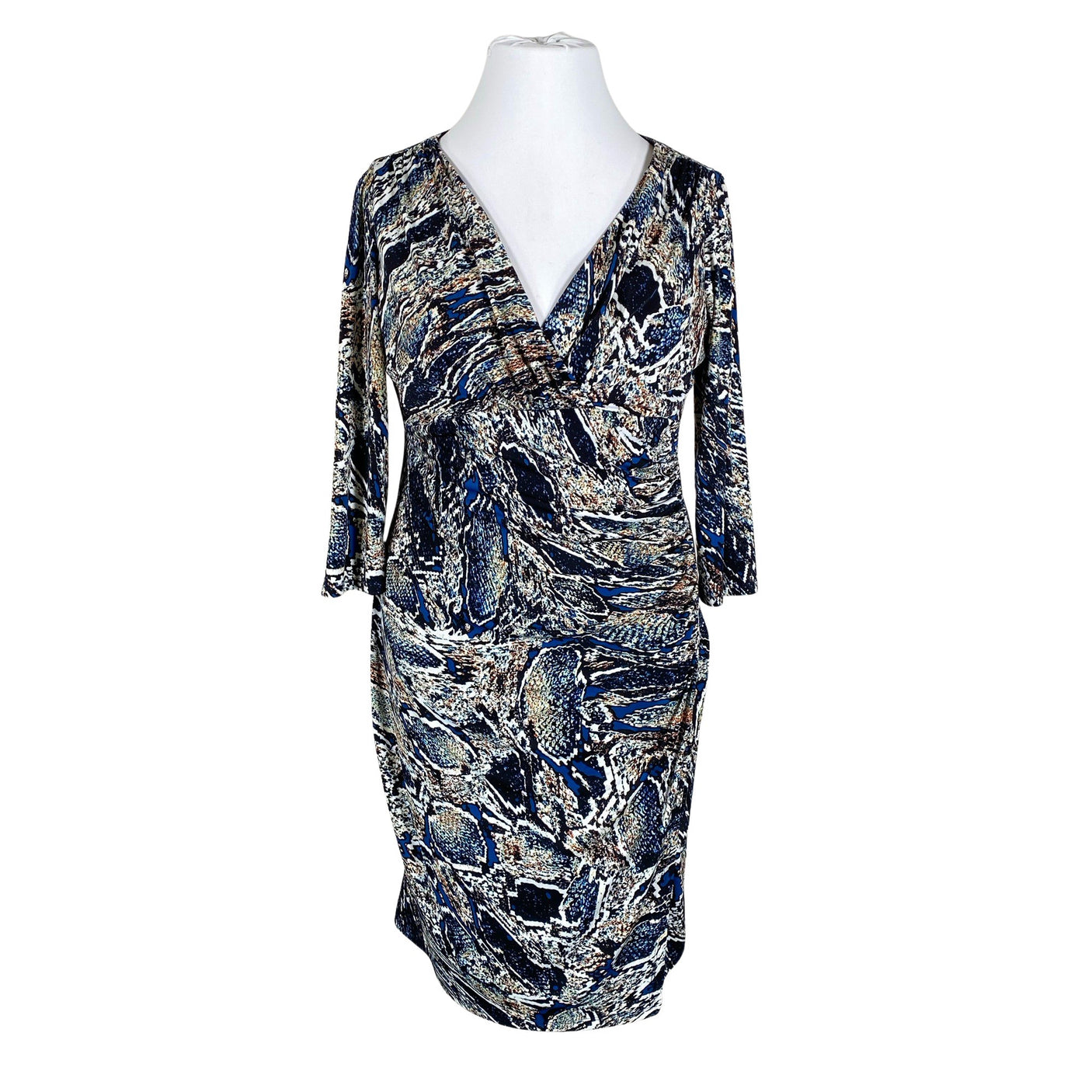 Unisex Evan Picone - Tricot dress, size 42 - Blue (1)