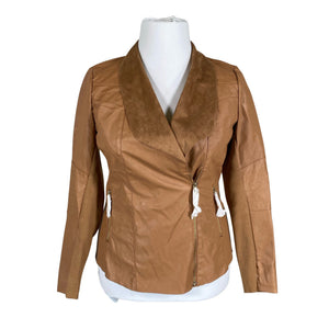 Unisex Amy's Stories - Leather jacket, size 42 - Brown (1)