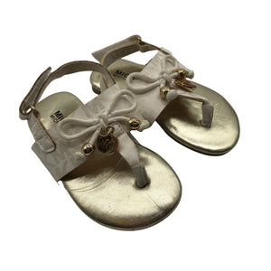 Unisex Michael Kors - Sandals, size 21 - Gold (2)