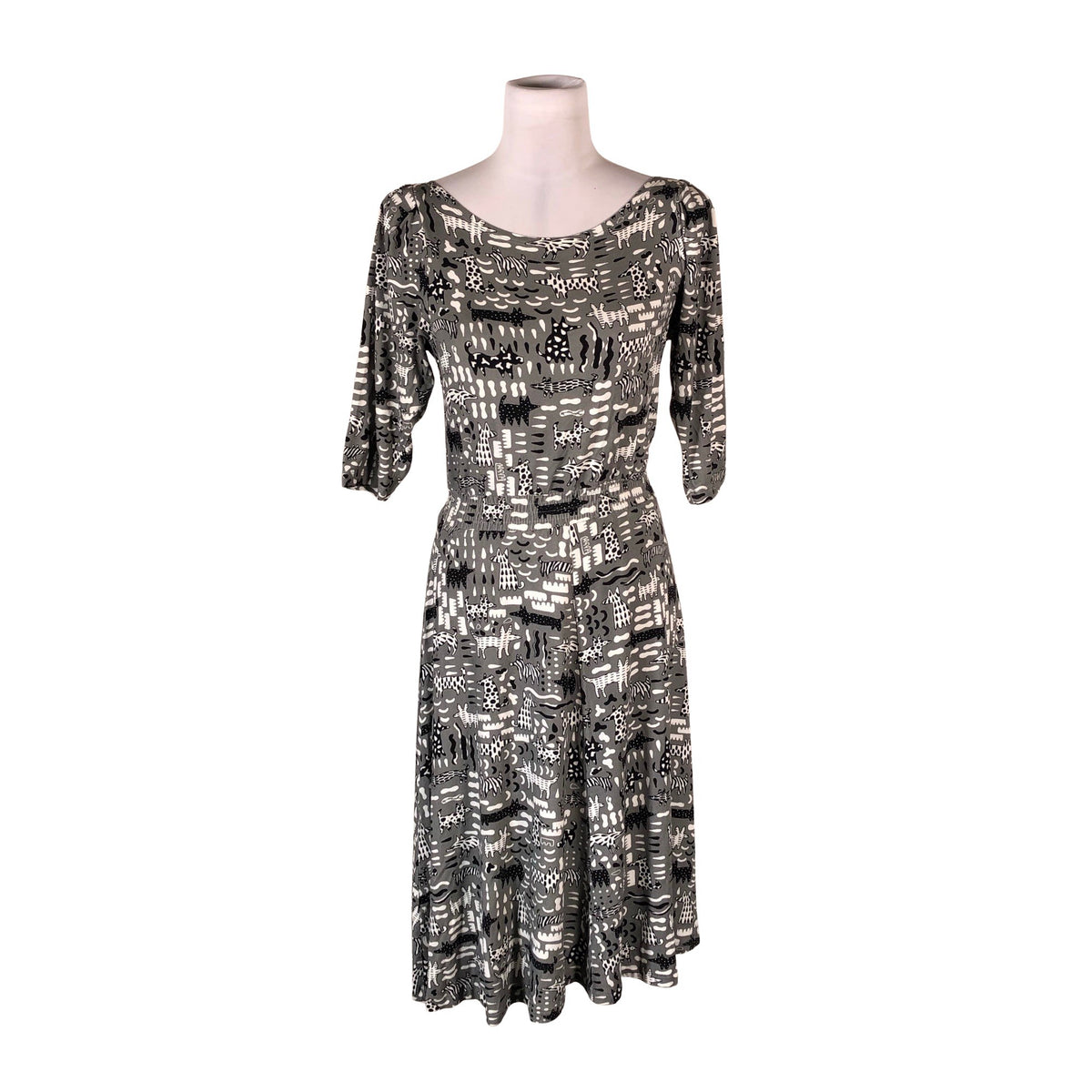 Unisex IVANAhelsinki - Tricot dress, size 40 - Gray (1)