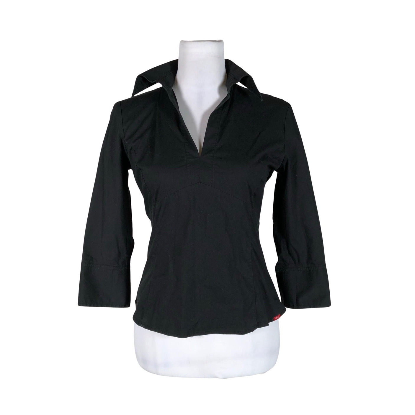 Unisex Esprit - Collared shirt, size 36 - Black (1)