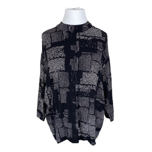Unisex Marimekko - Schiffon tunic, size 46 - Black (1)