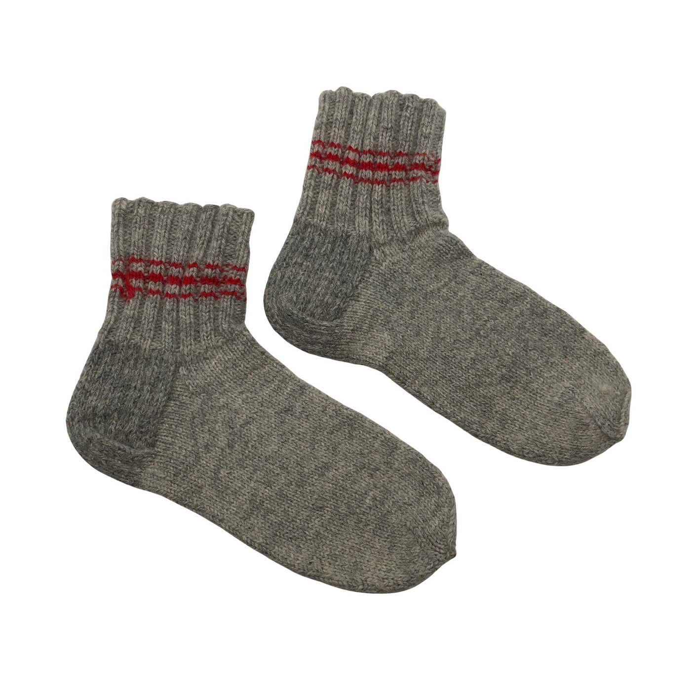 Unisex Handmade - Wool socks, size 38 - Gray (1)
