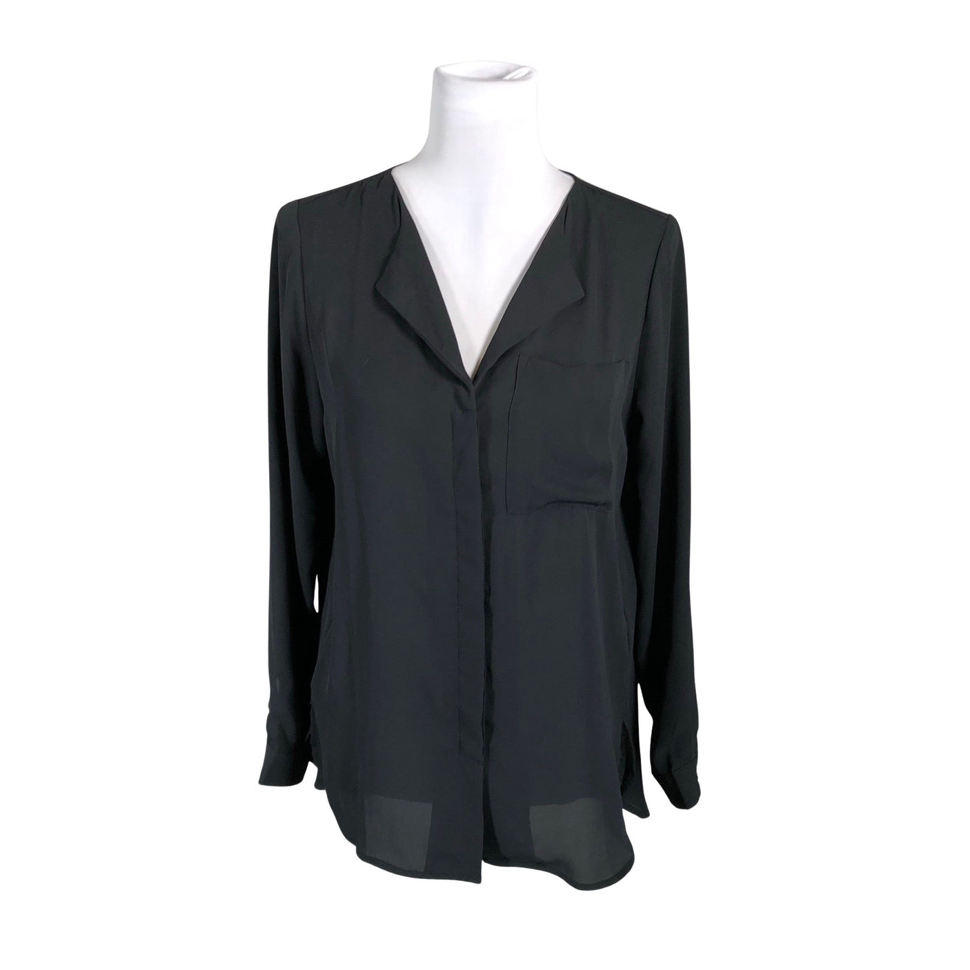 Unisex Selected - Schiffon tunic, size 36 - Black (1)