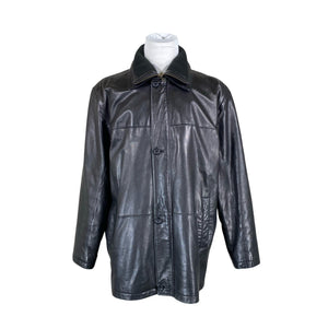 Unisex Business Line - Leather jacket, size XXL - Black (1)