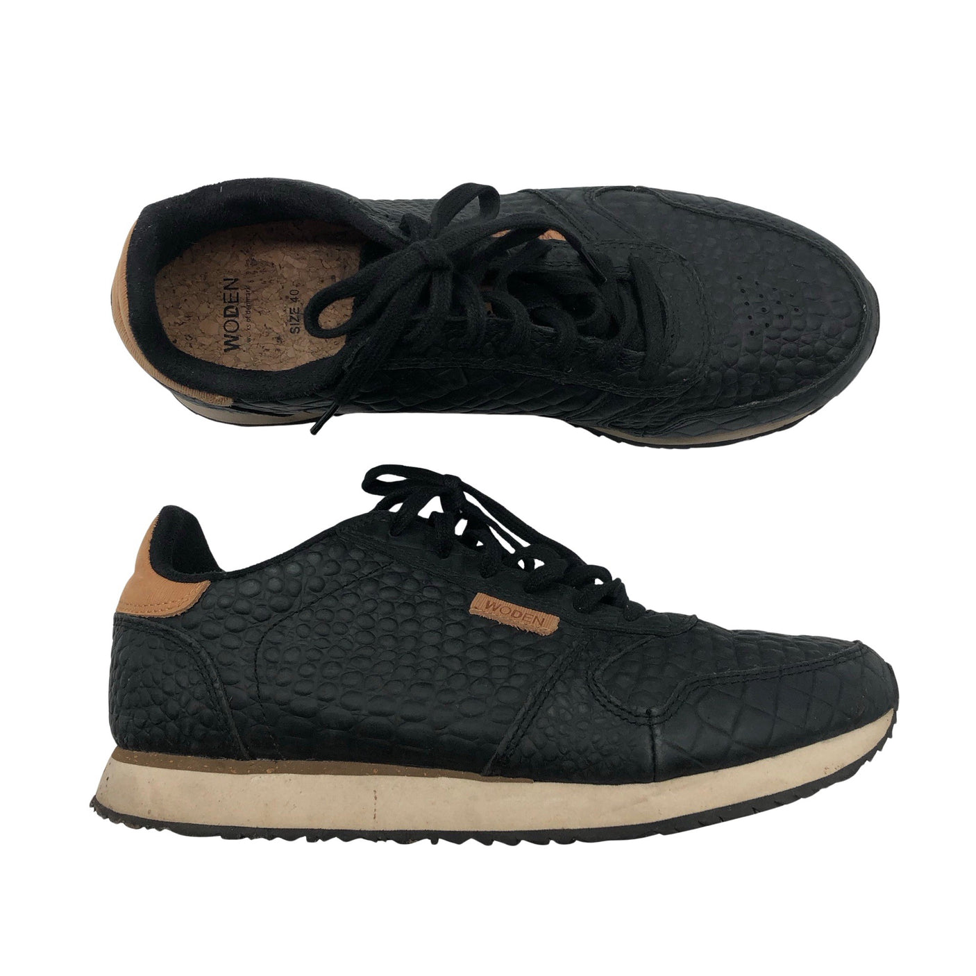Unisex Woden - Sneakers, size 40 - Black (1)