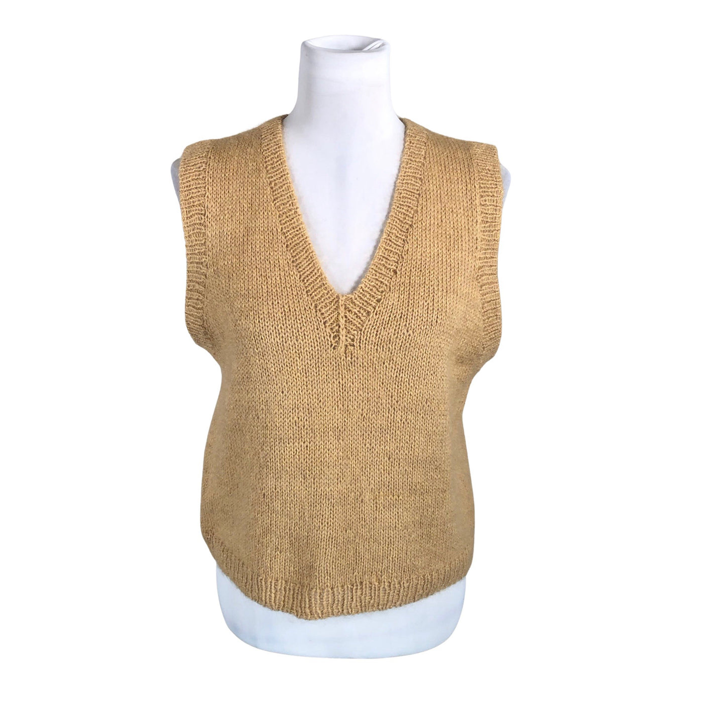 Unisex Handmade - Knit vest, size 36 - Brown (1)