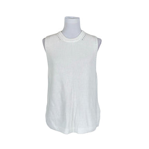 Unisex Esprit - Knit vest, size 38 - White (1)