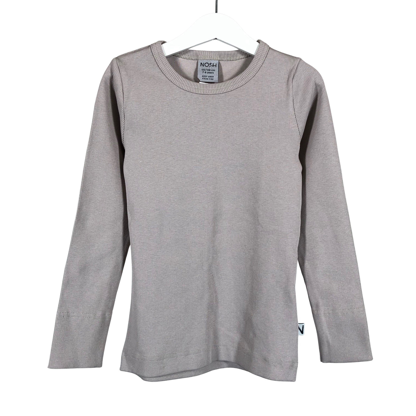 Unisex NOSH - Tricot shirt, size 122 - 128 - Gray (1)