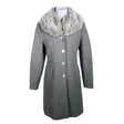Unisex MasCara - Wool coat, size 36 - Gray ()