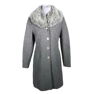 Unisex MasCara - Wool coat, size 36 - Gray (1)