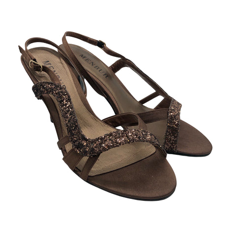 Unisex Menbur - Evening high heels, size 37 - Brown (2)