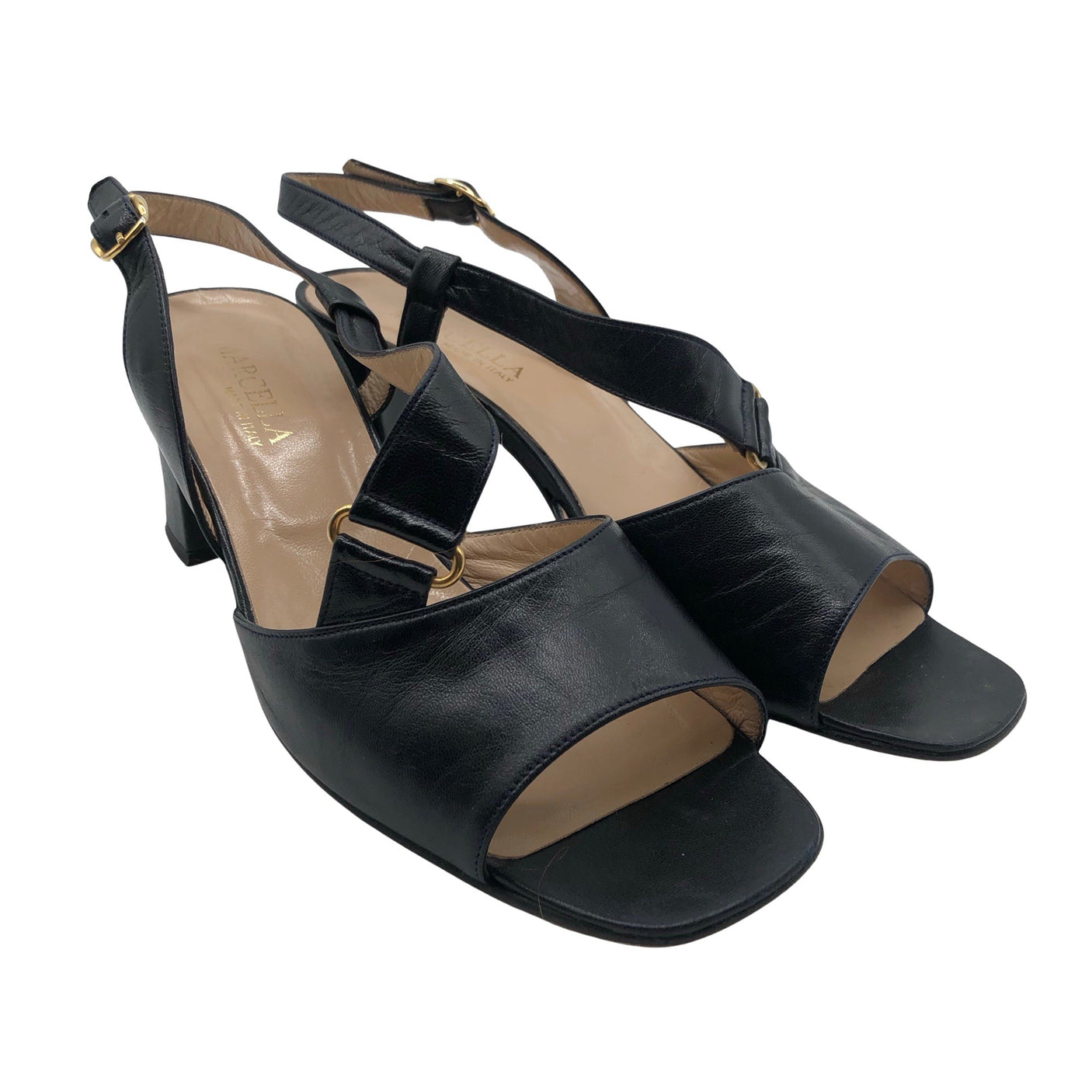 Unisex Marcellamoda - Heeled sandals, size 38 - Blue (2)