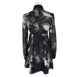 Unisex Ted Baker - Schiffon dress, size 36 - Gray (2)