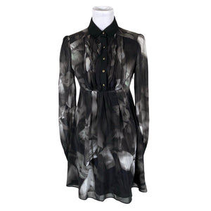 Unisex Ted Baker - Schiffon dress, size 36 - Gray (1)