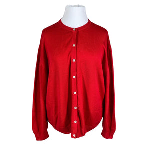 Unisex Peter Hahn - Cardigan, size 52 - Red (1)