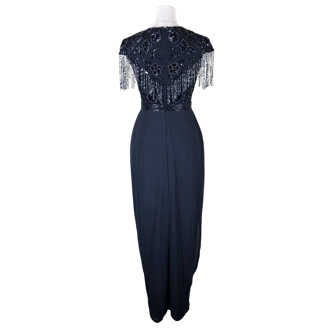 Unisex Lace & Beads - Party dress, size 36 - Blue (2)