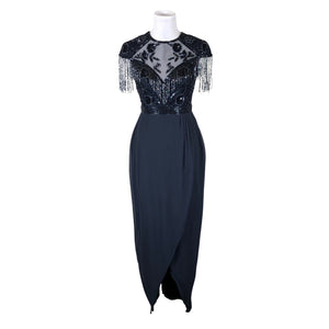 Unisex Lace & Beads - Party dress, size 36 - Blue (1)