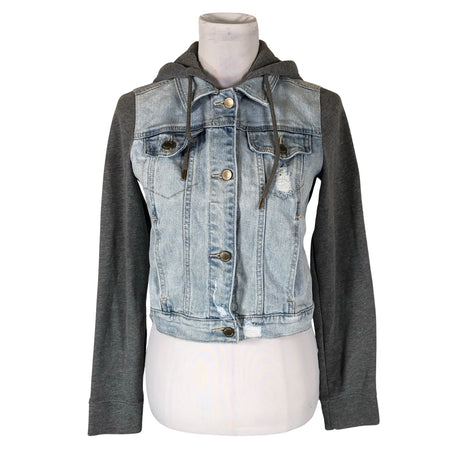 Unisex Hollister - Denim jacket, size 34 - Light blue ()