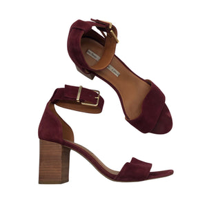 Unisex &Other Stories - Heeled sandals, size 38 - Wine red (1)
