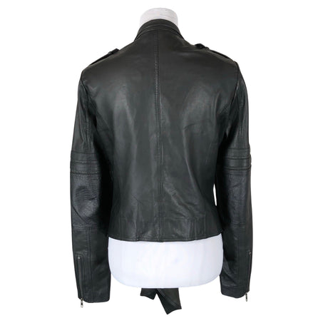 Unisex Gestuz - Leather jacket, size 38 - Black (2)
