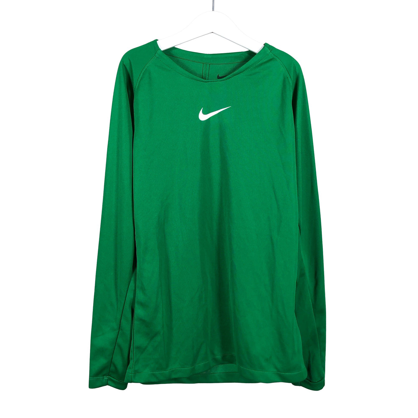 Unisex Nike - Sports shirt, long sleeve, size 152 - 158 - Green (1)