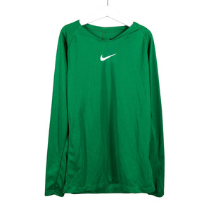 Unisex Nike - Sports shirt, long sleeve, size 152 - 158 - Green (1)