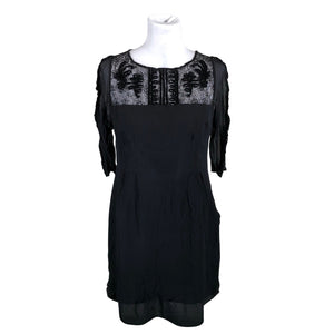 Unisex Somerset by Alice Temperley - Schiffon dress, size 40 - Black (1)