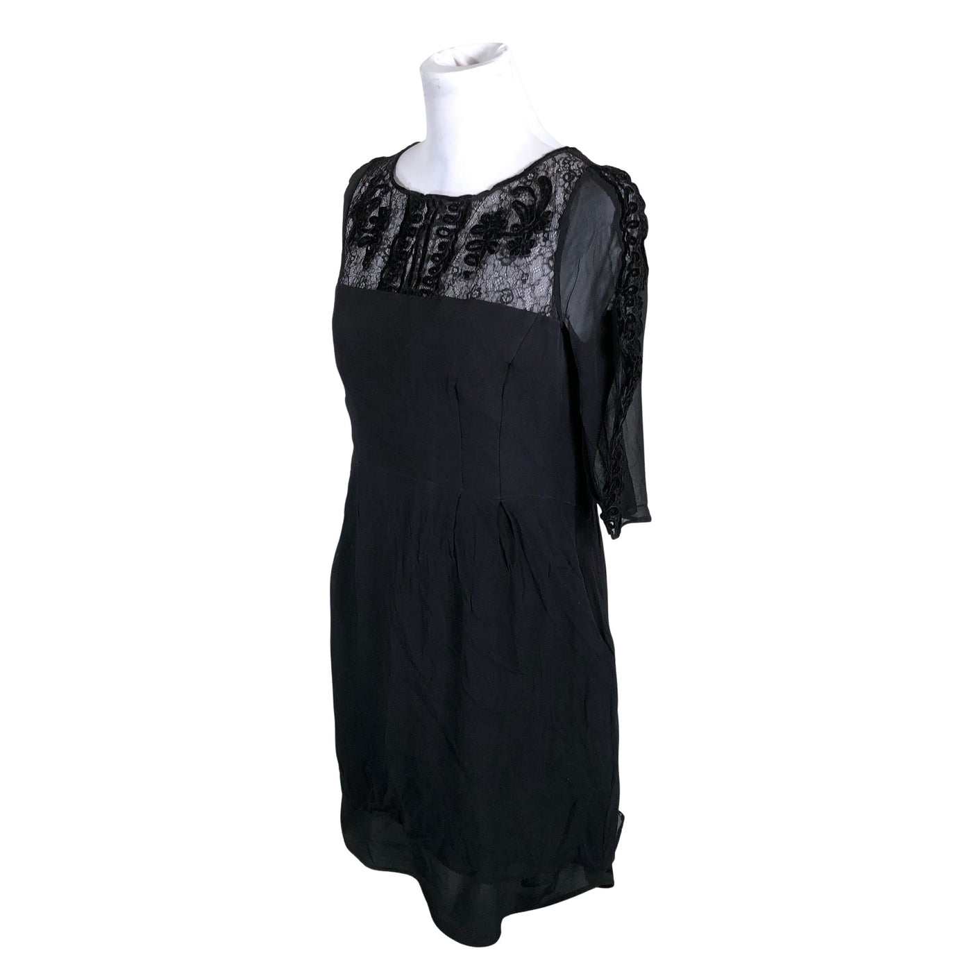 Unisex Somerset by Alice Temperley - Schiffon dress, size 40 - Black (3)