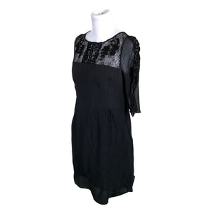 Unisex Somerset by Alice Temperley - Schiffon dress, size 40 - Black (3)