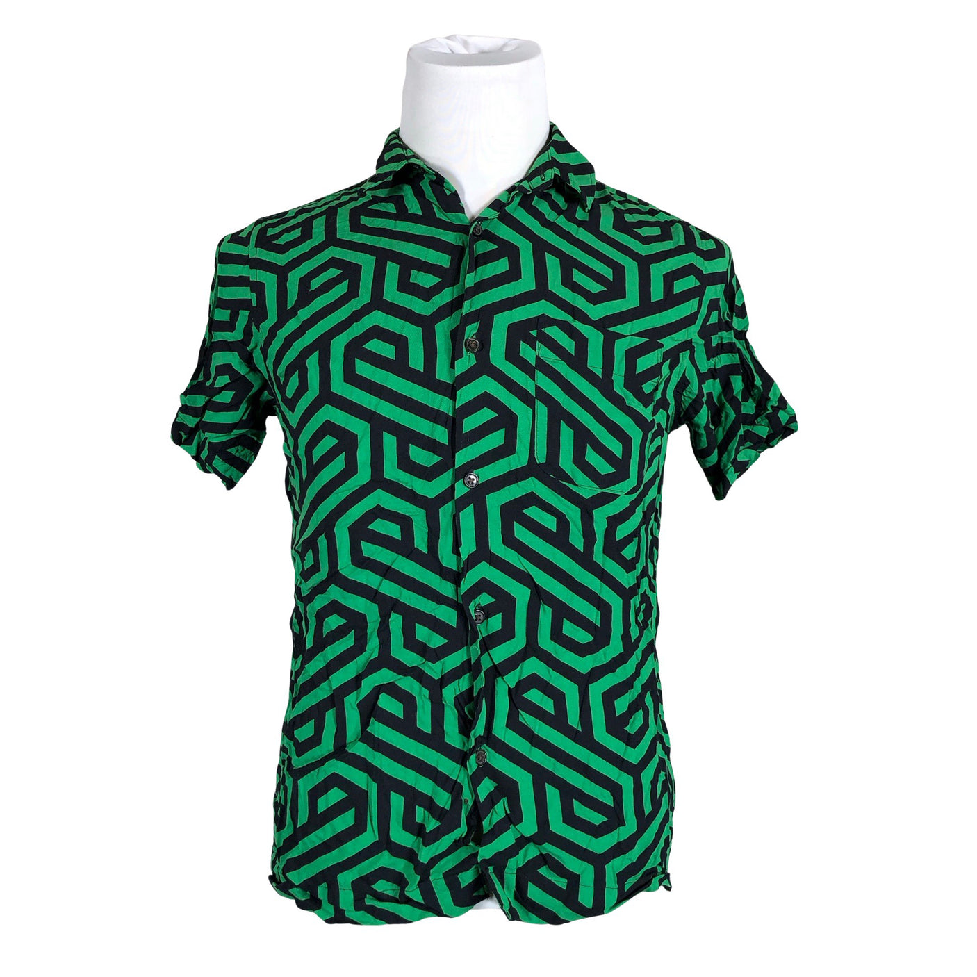 Unisex Vailent - Collared shirt, size S - Green (1)