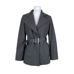 Unisex b.Young - Wool coat, size 38 - Gray (1)