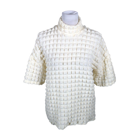 Unisex Selected - Short-sleeved blouse, size 36 - Natural white ()