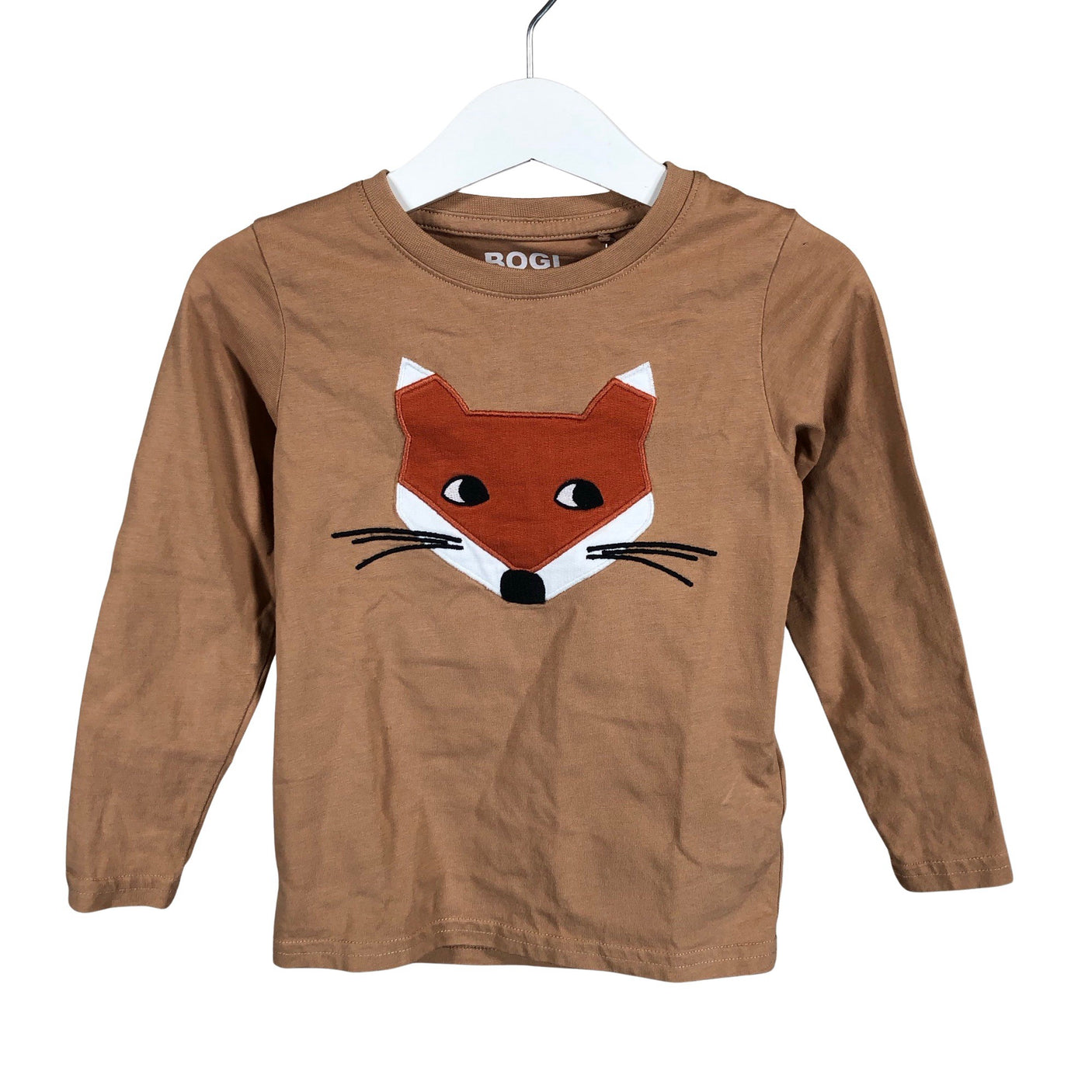 Unisex Bogi - Tricot shirt, size 92 - 98 - Brown (1)