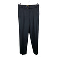 Unisex Massimo Dutti - Straight leg trousers, size 36 - Black ()
