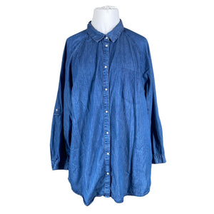 Unisex Lindex - Denim tunic, size 52 - Blue (1)