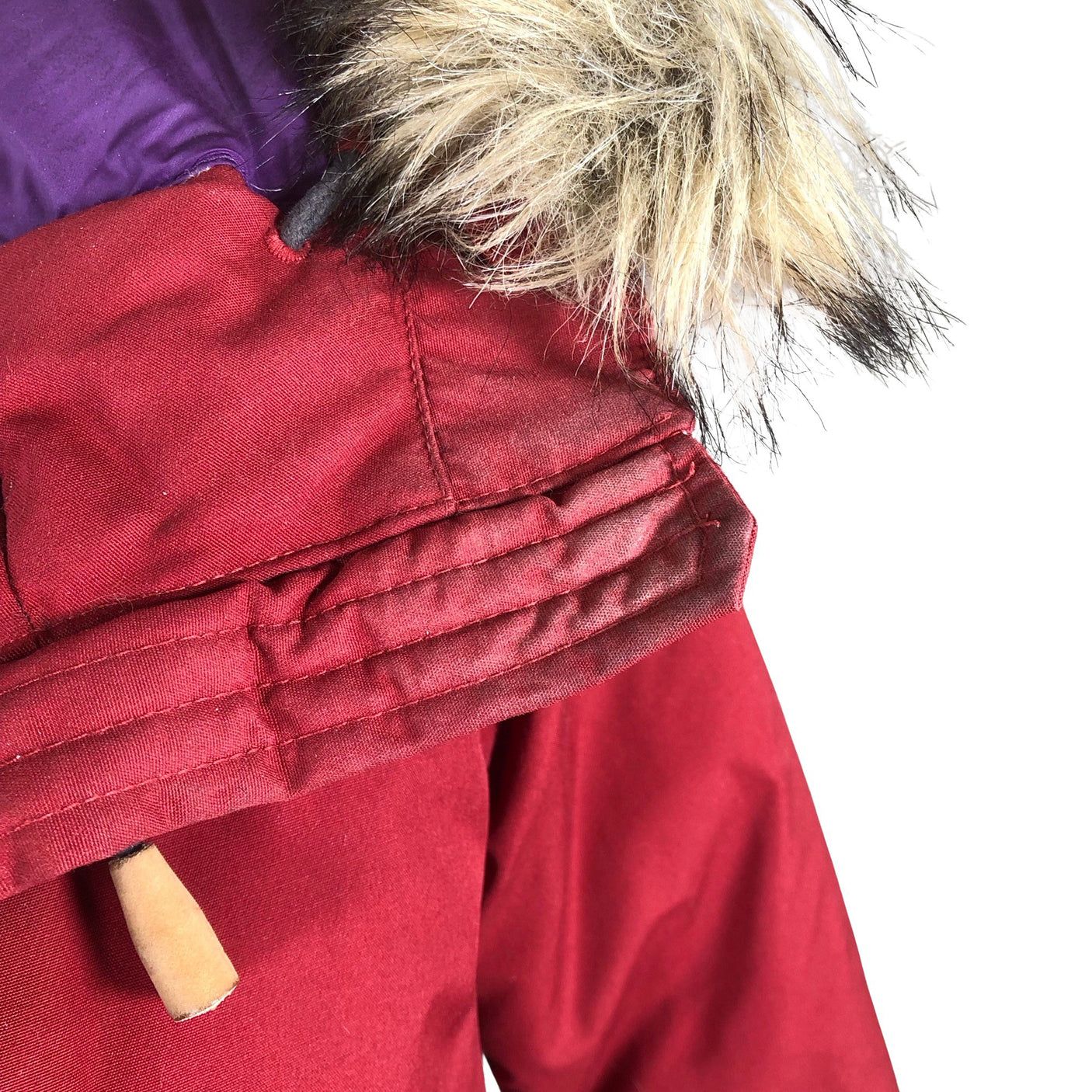 Unisex Fjällräven - Down jacket, size 38 - Wine red (3)