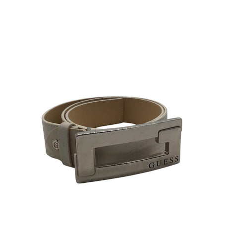 Unisex Guess - Leather belt, size No size - Beige ()