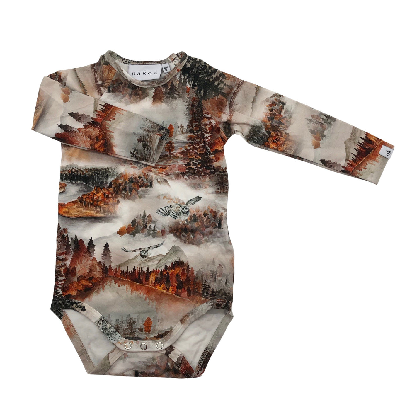 Unisex Nakoa - Body, size 80 - 86 - Gray (1)