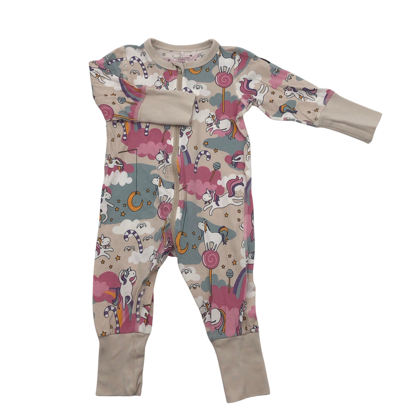 Unisex Polarn O. Pyret - Nightwear, size 62 - 68 - Beige (1)