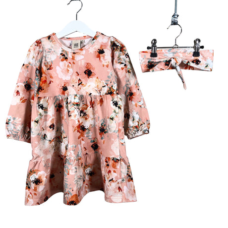 Unisex Kaiko - Tricot dress, size 98 - 104 - Light pink ()