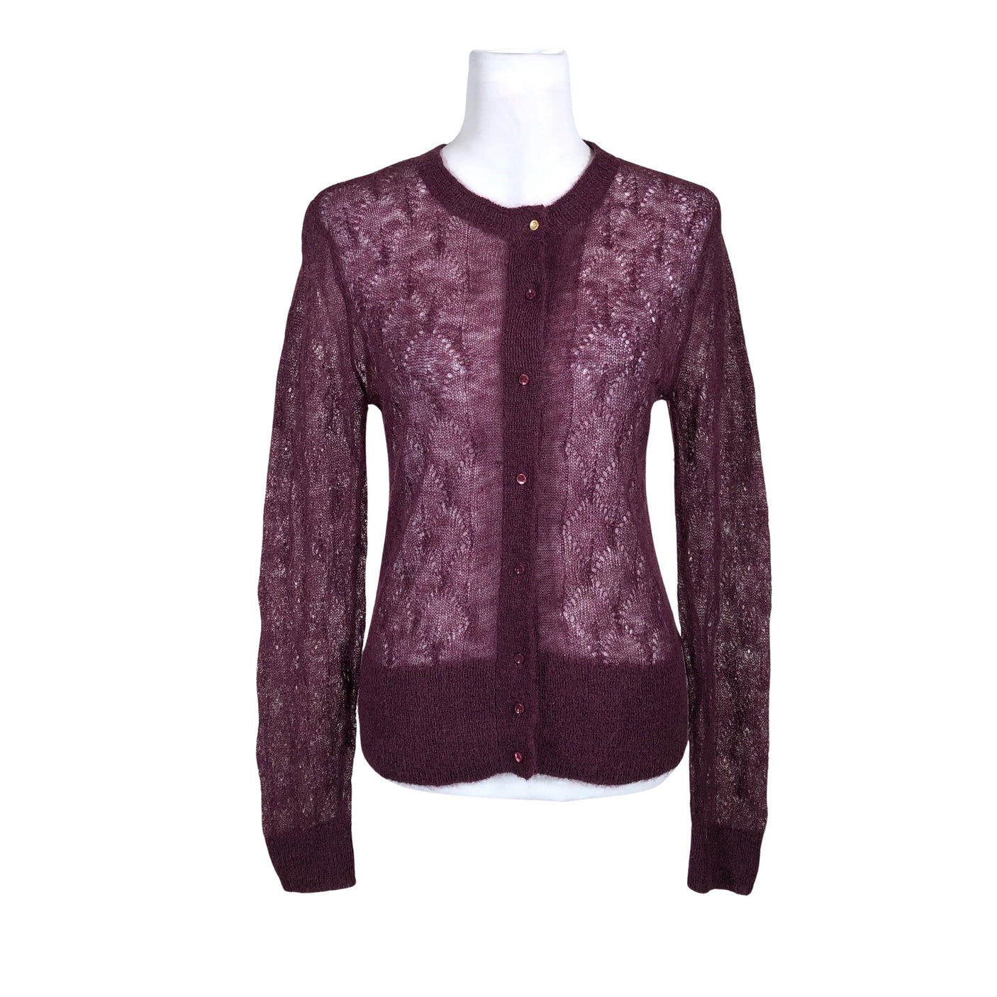 Unisex Noa Noa - Cardigan, size 38 - Wine red (1)