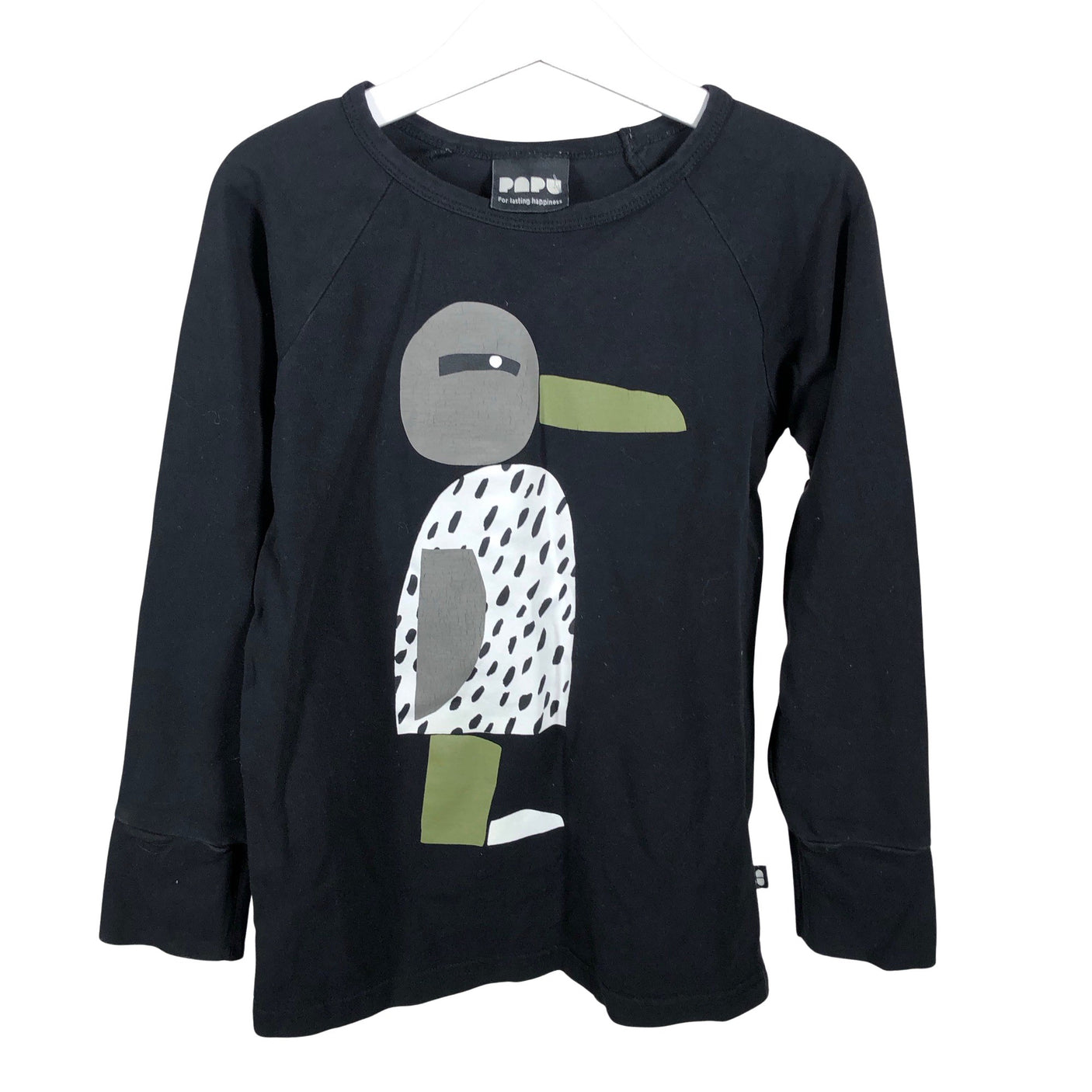 Unisex Papu - Tricot shirt, size 122 - 128 - Black (1)