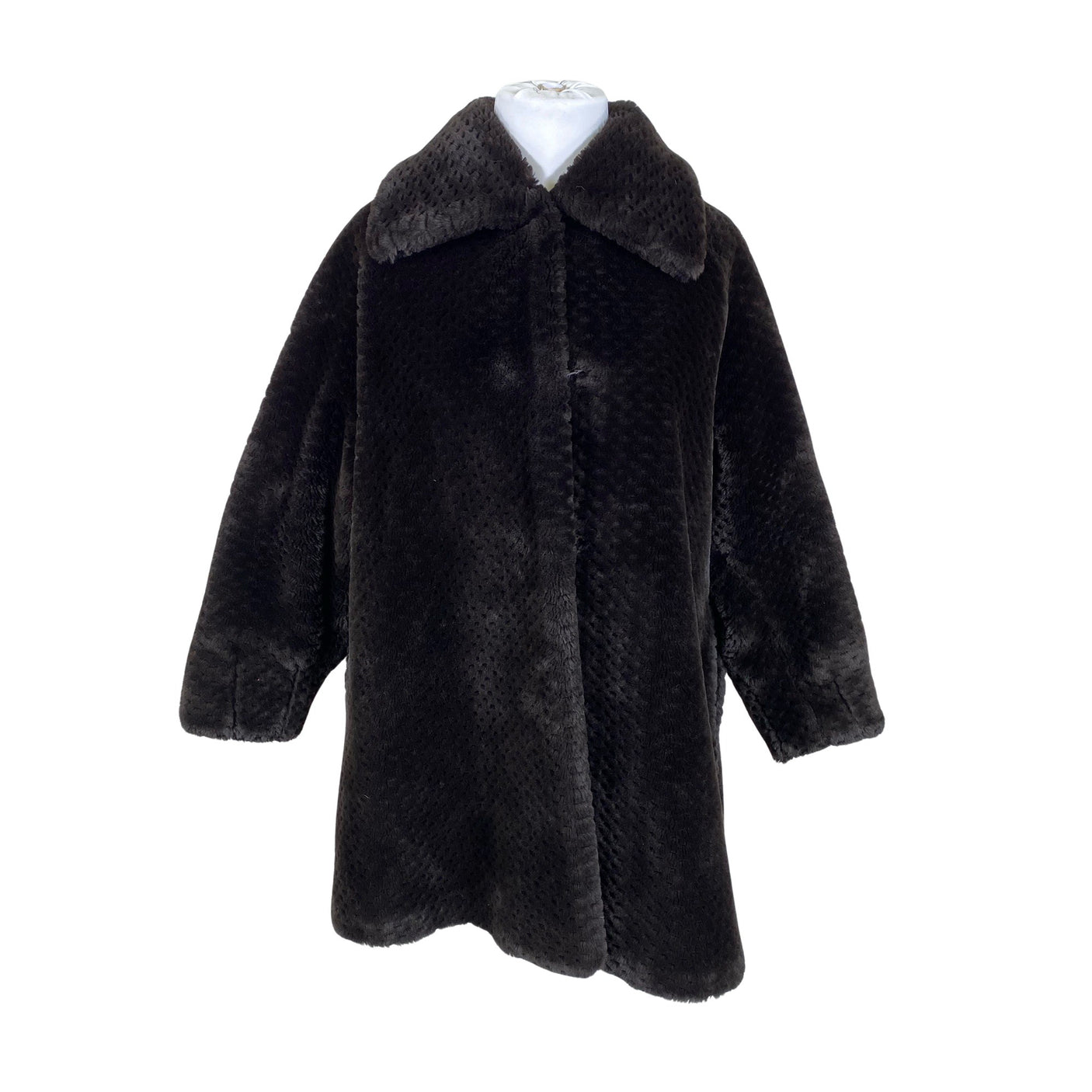 Unisex Danwear - Faux fur coat, size 42 - Brown (1)