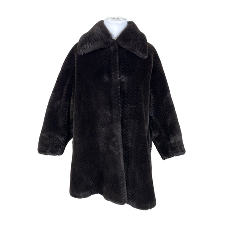 Unisex Danwear - Faux fur coat, size 42 - Brown ()
