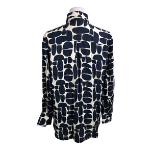 Unisex 0039 Italy - Schiffon tunic, size 38 - Blue (2)