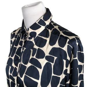 Unisex 0039 Italy - Schiffon tunic, size 38 - Blue (3)