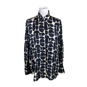 Unisex 0039 Italy - Schiffon tunic, size 38 - Blue (1)