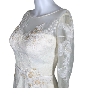 Unisex Melissa Sweet - Party dress, size 34 - Beige (3)