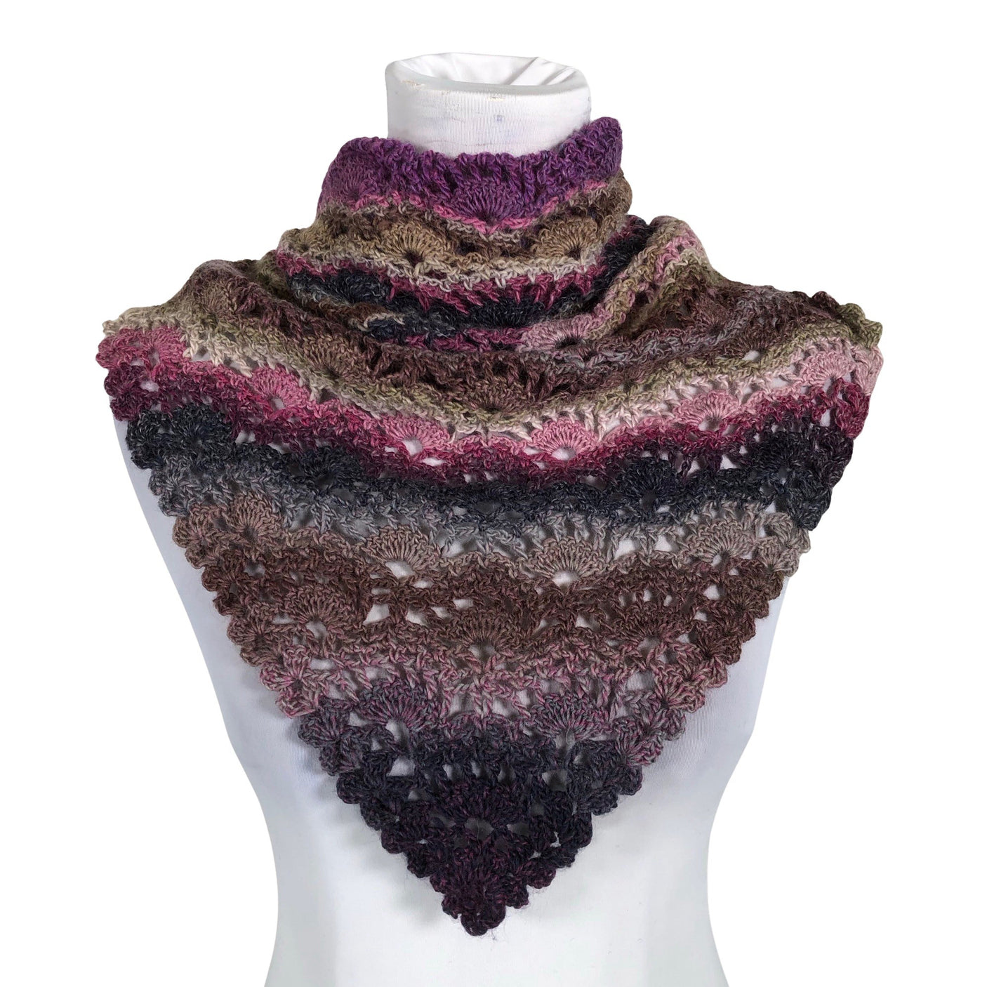 Unisex Handmade - Scarf, size Midi - Violet (1)